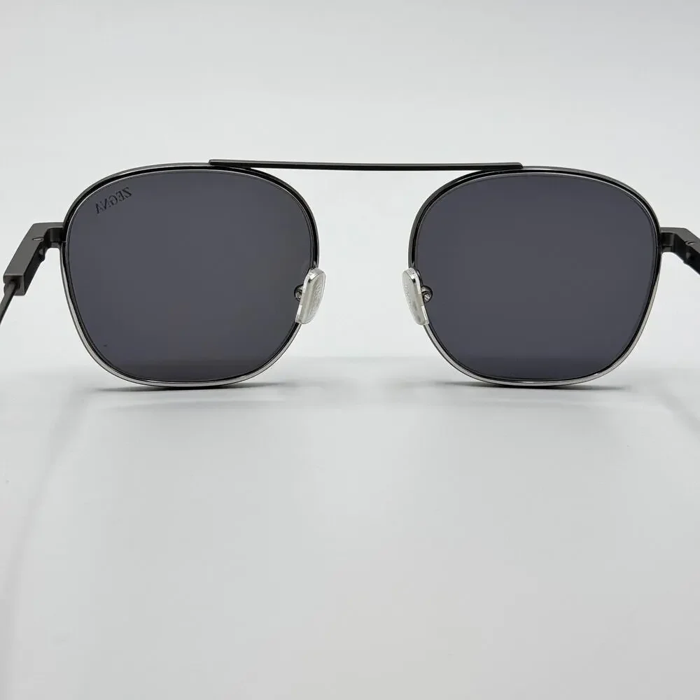 Ermenegildo Zegna Sunglasses EZ0290 09A Matte Gunmetal Frame Gray Lens 53-21-145